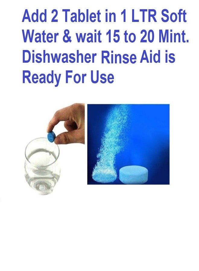 CNT 5 LTR Dishwasher Rinse Aid, Shine & Dry tablet 10 pcs in 1 pack upto 400 washes (Pack of 10 = 5 LTR) - Image 3