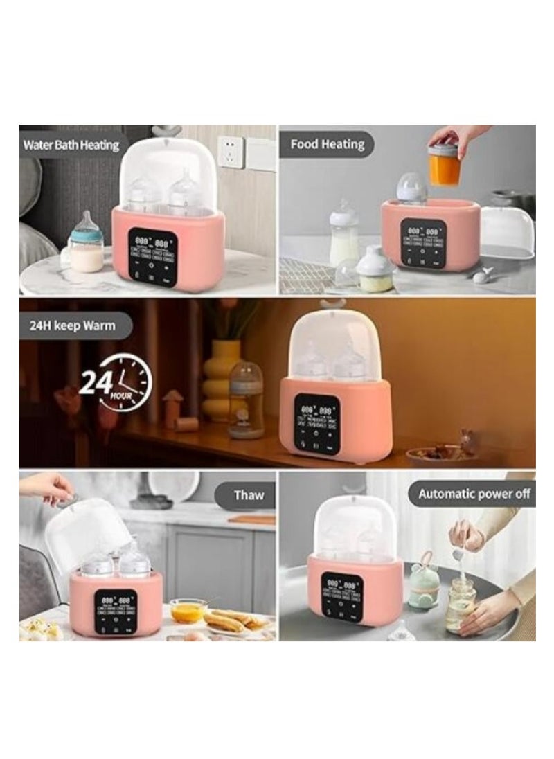 McDou Dual Baby Bottle Warmer, Smart Fixed Heat Steriliser, 6 in 1 Quick Warmer, Bottle Steriliser, Heated Baby Food Jar, Preserve Nutrient  - Image 4