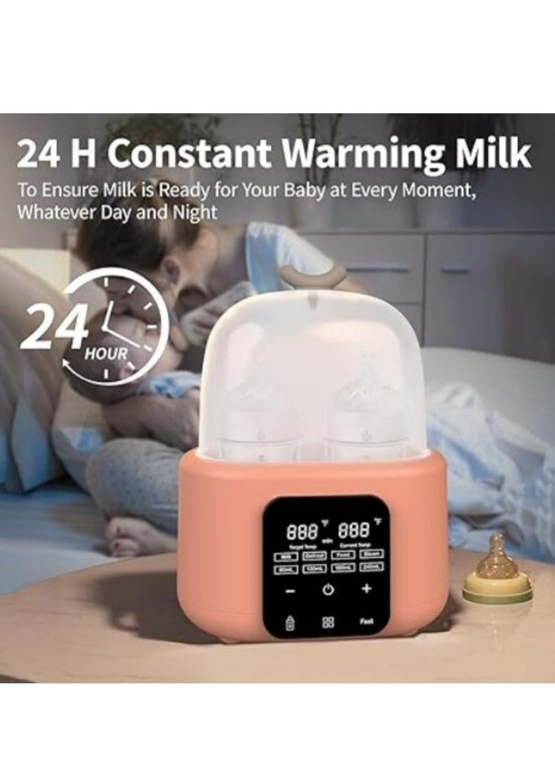 McDou Dual Baby Bottle Warmer, Smart Fixed Heat Steriliser, 6 in 1 Quick Warmer, Bottle Steriliser, Heated Baby Food Jar, Preserve Nutrient  - Image 5