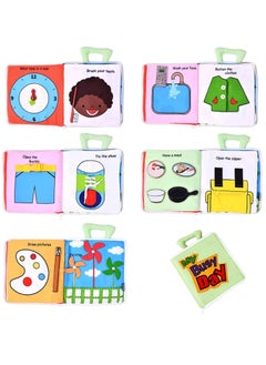 KASTWAVE Baby Cloth Books, Baby Soft Books Quiet Book for Toddlers, Baby Bath Cloth Book, Early Learning Babies First Books Gifts for 0-3-Year-Old Toddlers  - Image 2
