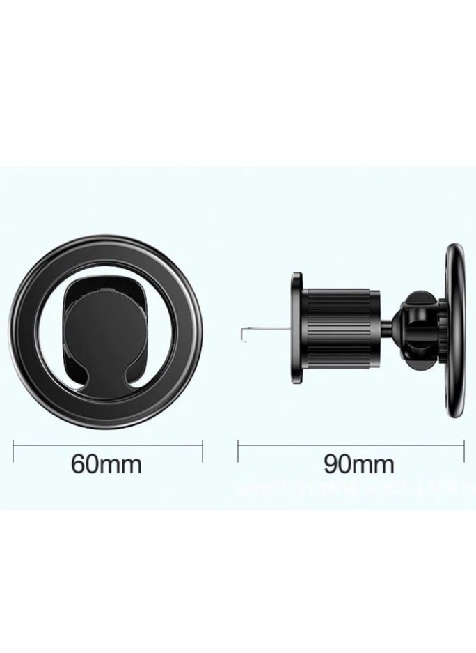 Bastec BC1250 MagSafe Magnetic Stand 2 in 1 Car Mobile Phone Holder with 360 Degree Rotation - Image 3