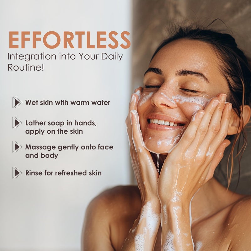 SimpleField Turmeric and Kojic Acid Soap Bar for Reduce Dark Spots & Even Skin Tone â€“ With Vitamin C, Glycerin & Tea Tree Oil â€“ Gentle Cleanse & Hydration for Face & Body (2 Pack) - Image 5