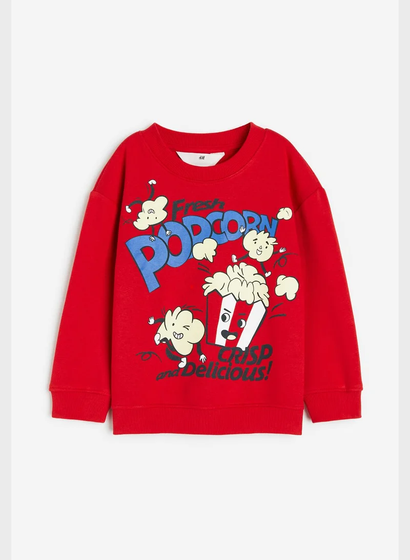 H&M Kids Popcorn Print Sweatshirt