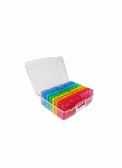 KASTWAVE Transparent Photo Case 4" x 6" Photo Box Storage - 16 Inner Photo Keeper Photo Organizer Cases Photos Storage Containers Box for Photos (Multi-Colored)  - Image 4