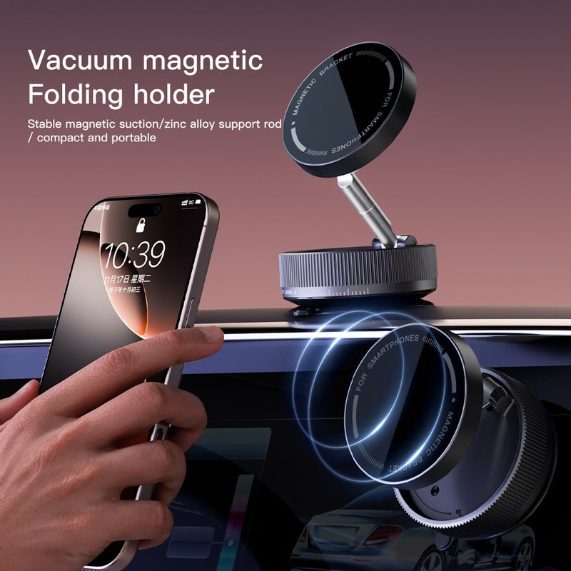 2026 New Car Metal Phone Holder - Vacuum Suction Mount for  Navigation - Image 3