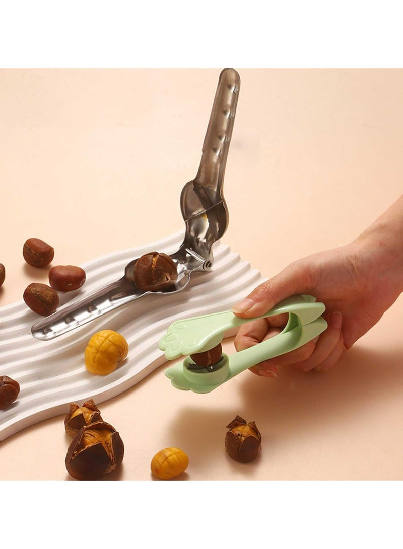 CMGTYYD. مشبك كستناء من الفولاذ المقاوم للصدأ بوظيفة مشبك الكستناء فتاحة كستناء أدوات المطبخ المنزلية (بيغ) - Image 2