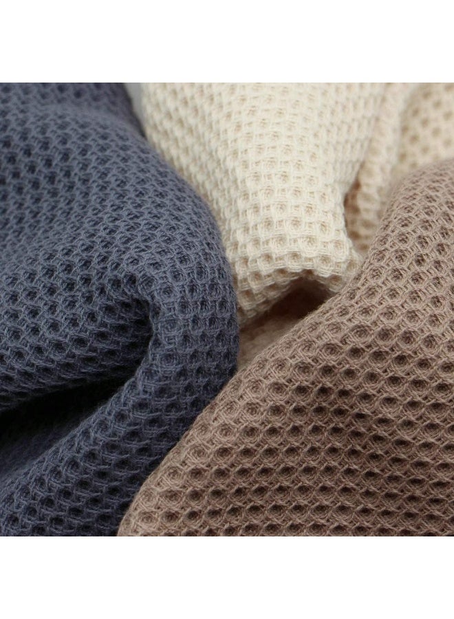 100% Cotton Waffle Weave Kitchen Dish Cloths, Waffle Tea Towels Ultra Soft Absorbent Quick Drying Dish Towels, 34x34 CM,4-Pack, (Mixed Color)  - Image 2