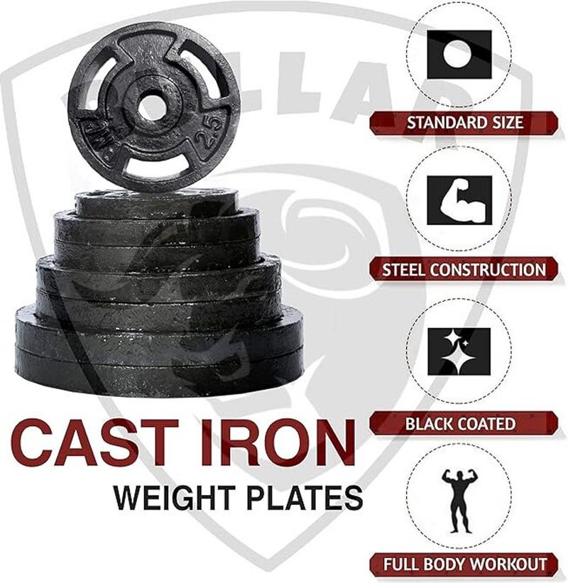 DEXO Professional Weight Training Set, 20kg Adjustable Dumbbell and Barbell Combo, Home Gym Exercise Equipment - Image 3