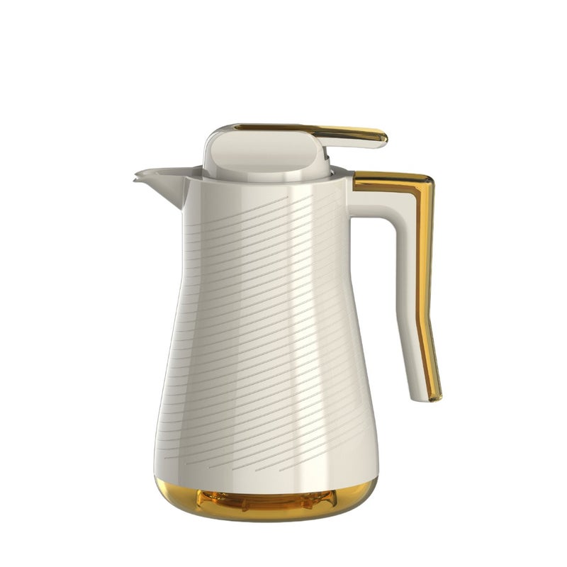 Via Veneto Safari White Amber Vacuum Flask 700ml