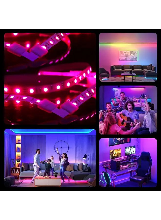 33 Pieces LED Strip Light Connector Kit 4 Pin L Shaped PCB Board For SMD 5050 10mm RGB Lights Gapless Design No Power Needed - Image 5