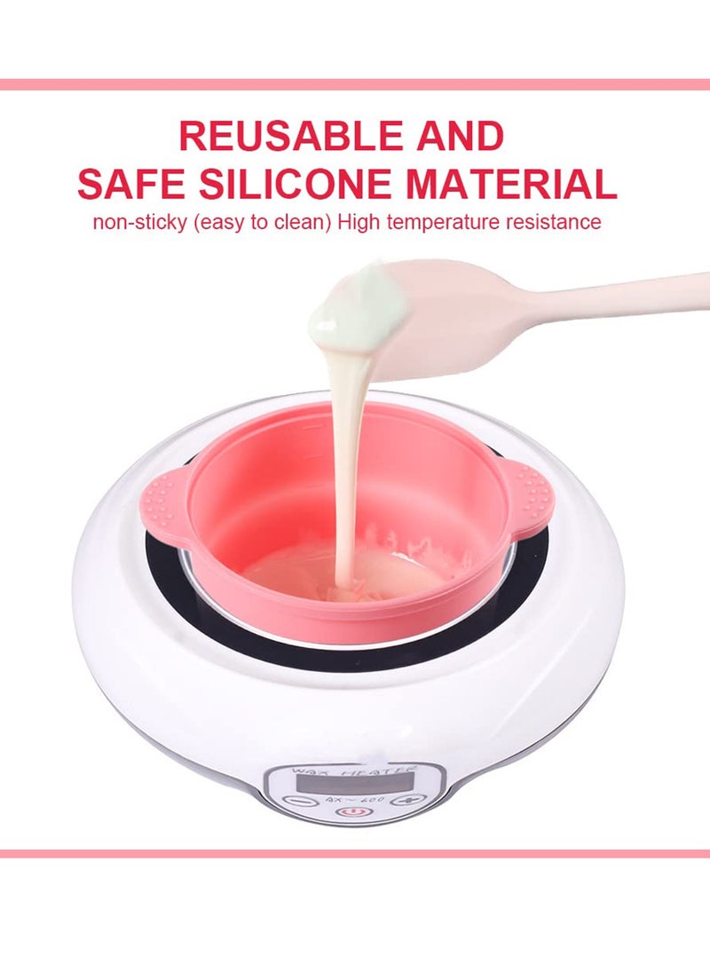 Generic 2 PCS Non-Stick Silicone Wax Warmer Liners for 16 oz Wax Heater, Reusable Wax Pot Replacement Bowl  - Image 2