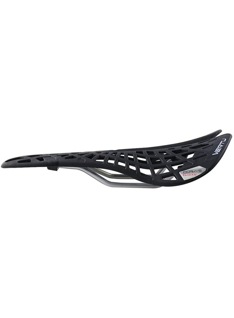 Bike Seat Cushion Breathable Comfortable Bike Seat Replacement Ultra Light Shock Absorbing Hollowout Spider Seat Fixed Gear For Road MTB Bike Black