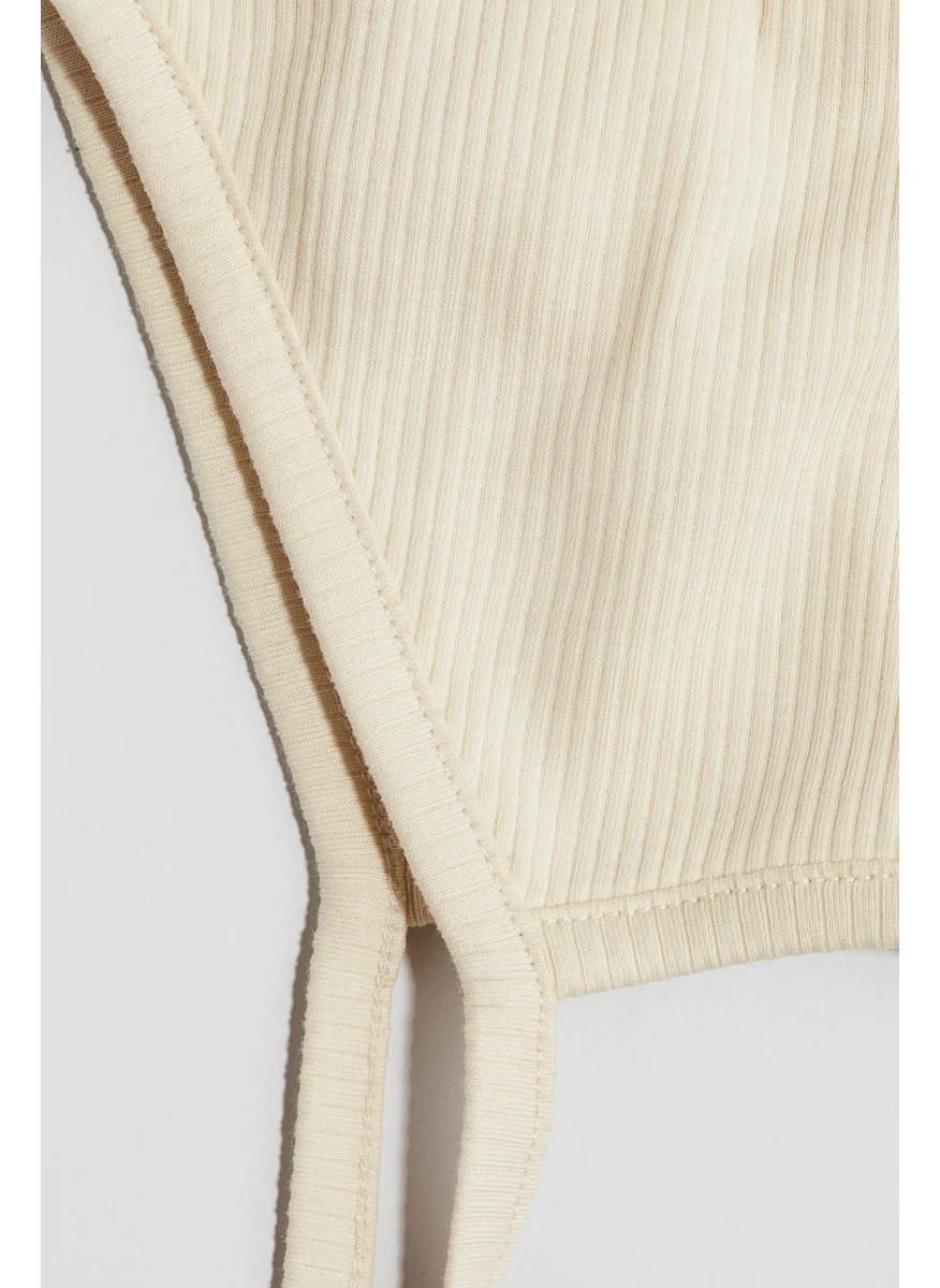 H&M Ear-Appliqué Cotton Bonnet