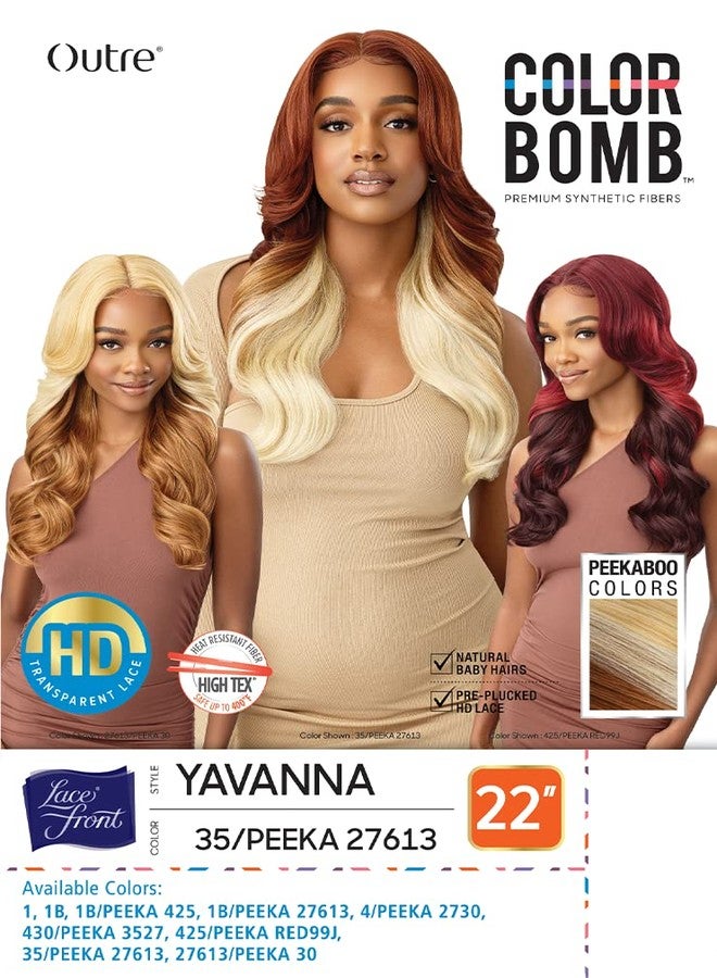 أوتر شعر مستعار أمامي من الدانتيل من Outre - Colorbomb - YAVANNA (أسود فاحم 1) - Image 4