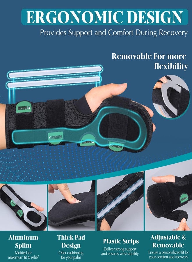Oyakin Resting Hand Splint for Stroke Recovery & Carpal Tunnel Relief - Night Immobilizer with Removable Splints, Arthritis & Tendonitis - Adjustable Wrist Support Brace Left Hand - Image 4