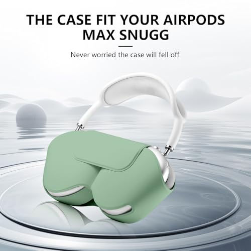 Youtec for Apple Airpods Max Case,Headphones Protective Case for AirPod Max Supports Sleep Mode, Anti-Scratch and Anti-Dust,Airpod Pro Max by PU Leather,Grass Green 2 - Image 3