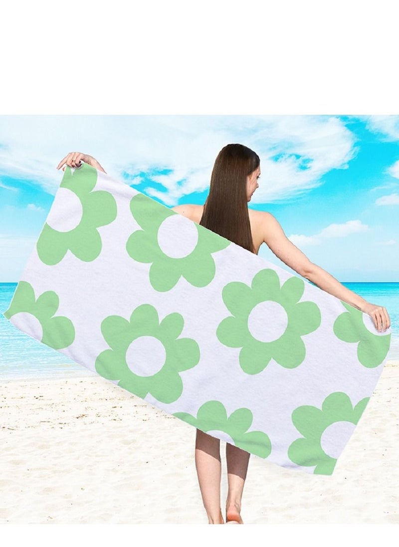 Y&D Microfiber Beach Towel,Quick Fast Dry Super Bath Towels Absorbent Blanket,Suitable For Travel,Camping,Pool 