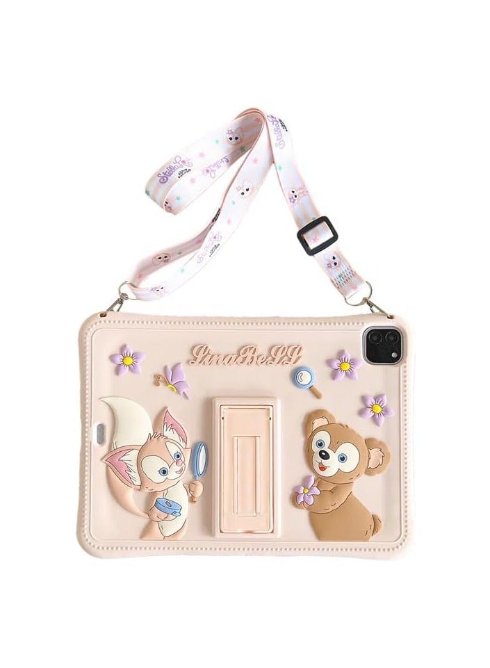 general Cute Cartoon Case for iPad 10.9-inch Air 5th Gen 2022 / 4th Gen 2020 Women's Shockproof Grip Folding Stand Lightweight - Image 1