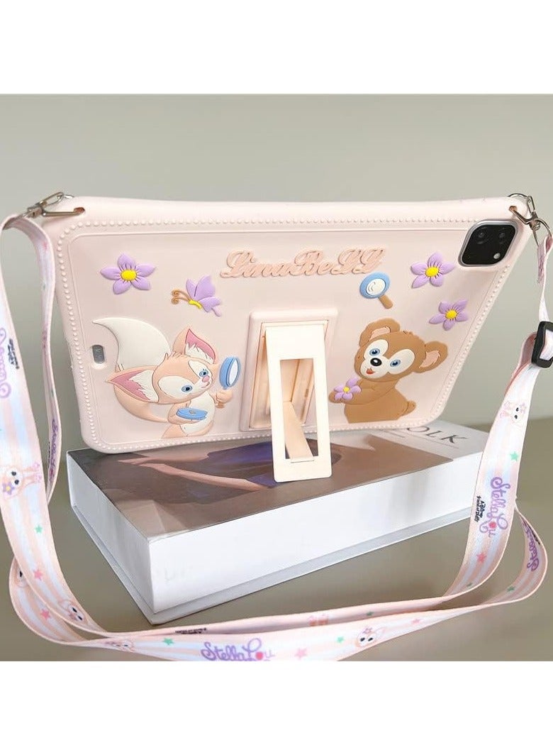 general Cute Cartoon Case for iPad 10.9-inch Air 5th Gen 2022 / 4th Gen 2020 Women's Shockproof Grip Folding Stand Lightweight - Image 3