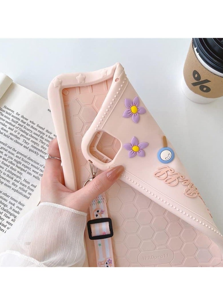 general Cute Cartoon Case for iPad 10.9-inch Air 5th Gen 2022 / 4th Gen 2020 Women's Shockproof Grip Folding Stand Lightweight - Image 2