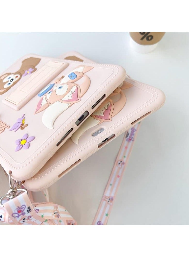 general Cute Cartoon Case for iPad 10.9-inch Air 5th Gen 2022 / 4th Gen 2020 Women's Shockproof Grip Folding Stand Lightweight - Image 5
