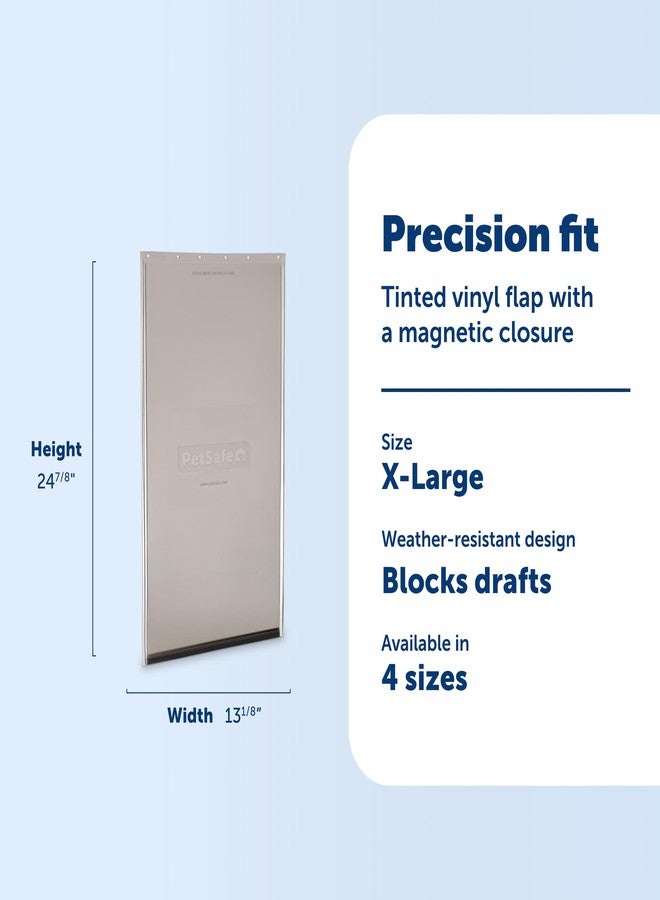 بيت سيف غطاء بديل أصلي من PetSafe - غطاء بديل من الفينيل لباب الحيوانات الأليفة الزجاجي المنزلق - متين ومصنوع من مواد غير سامة - 24 7/8 بوصة ارتفاع × 13 1/8 بوصة عرض - كبير جدًا - Image 3