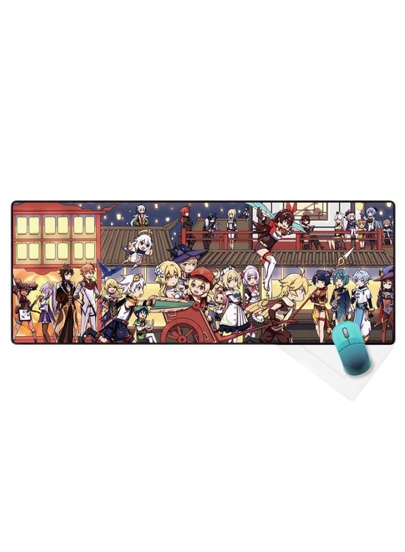 Genshin Impact Theme Computer Super Game Mouse Pad 80x30CM Multicolour - Image 1