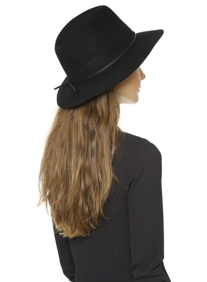 Brixton Men's Wesley Fedora Hat, Black, XL - Image 2