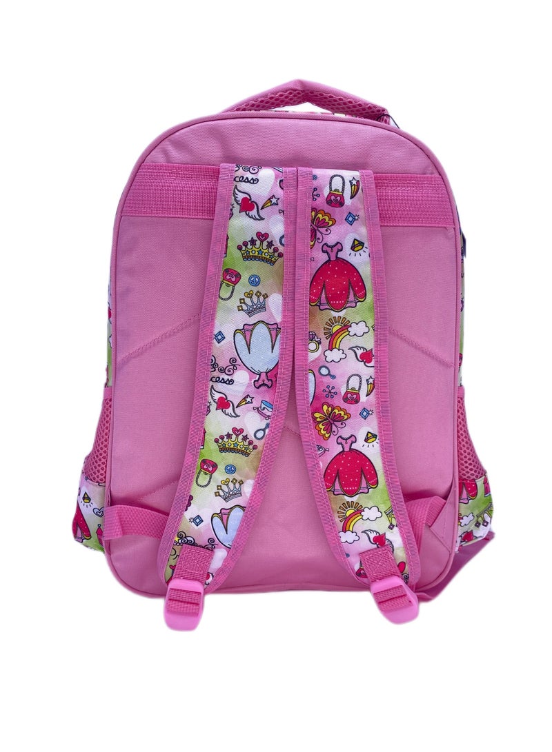 School bags with premium Comfort for school kids backpack for Travel, Lightweight Backpack Which Include premium Lunch bag and Pencil Case with Royal Animation Bag For Kids Gifts(16Inches)