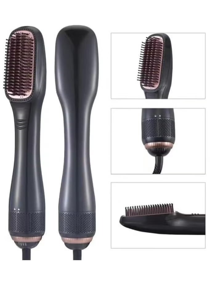 GENNEXT 3-in-1 Hair Dryer Brush & Straightener Brush – 1200W Professional Ceramic Tourmaline Ionic Hot Air Brush, One Step Hair Dryer and Styler with 3 Heat/2 Speed Settings, Suitable for All Hair Types - Image 3