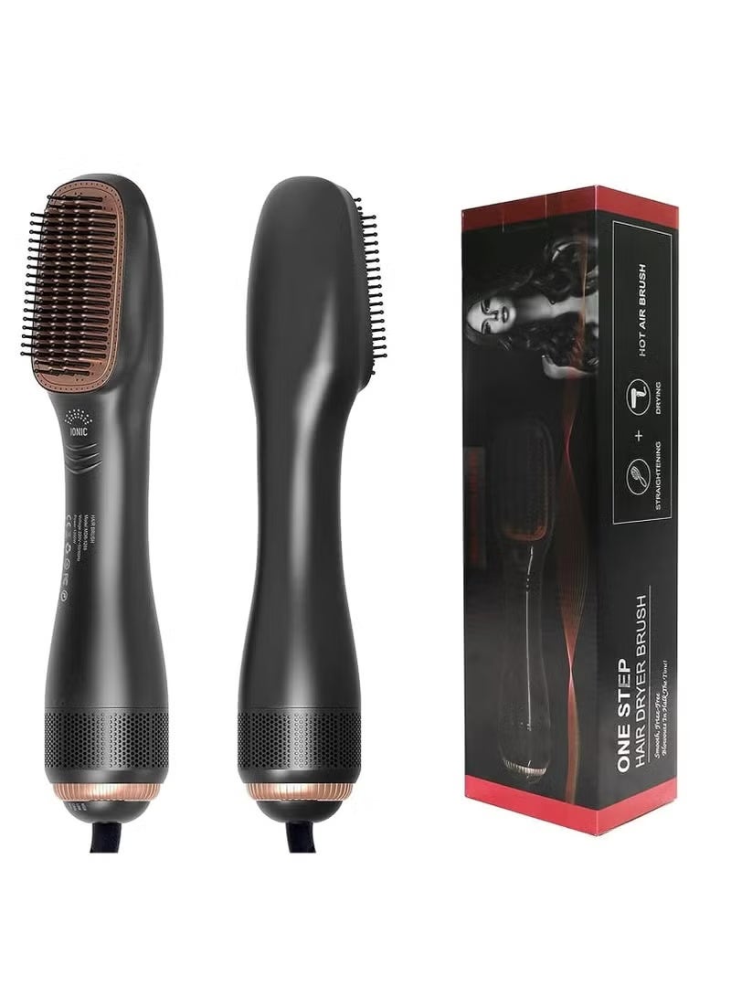 GENNEXT 3-in-1 Hair Dryer Brush & Straightener Brush – 1200W Professional Ceramic Tourmaline Ionic Hot Air Brush, One Step Hair Dryer and Styler with 3 Heat/2 Speed Settings, Suitable for All Hair Types - Image 1