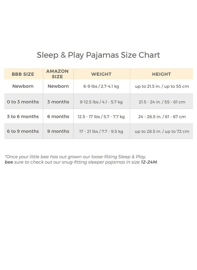Burt's Bees Baby - Burt's Bees Baby Sleep and Play PJs, 100% Organic Cotton One-Piece Zip Front Romper Jumpsuit Pajamas - Image 1