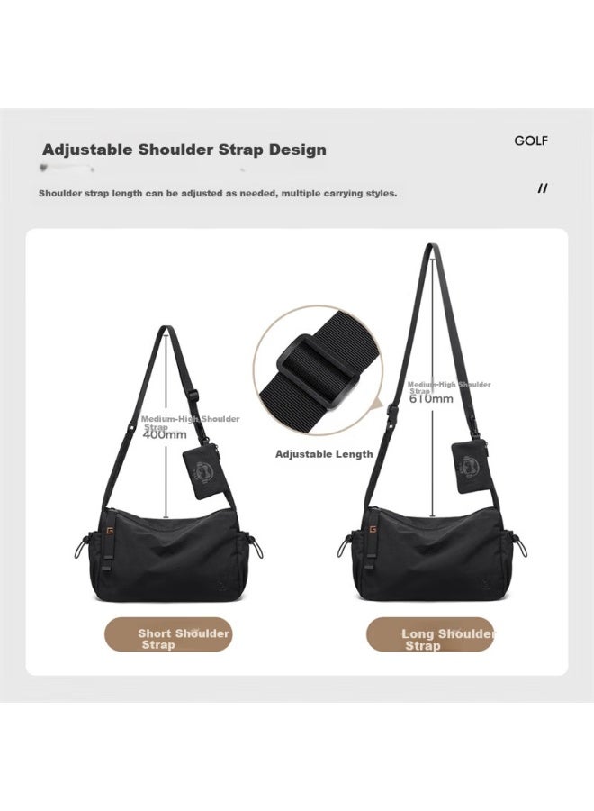 Golf Lightweight Crossbody Bag Uni Casual Shoulder Bag Cycling Phone Bag Outdoor Sports Small Backpack Detachable Coin Purse - Image 3