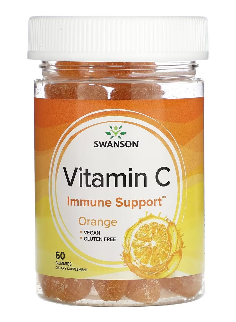 Swanson, Vitamin C, Orange, 60 Gummies