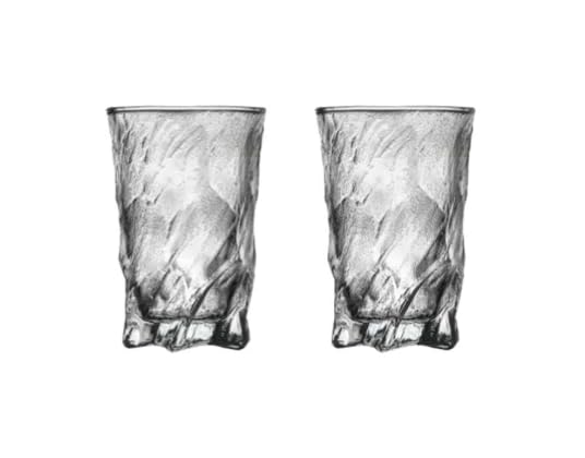 BLISS START Elegant Highball Glasses Set of 2 Heavy Base Drinking Glasses for Water Juice Beer Wine Whiskey and Cocktails Transparent 250ml - Image 1
