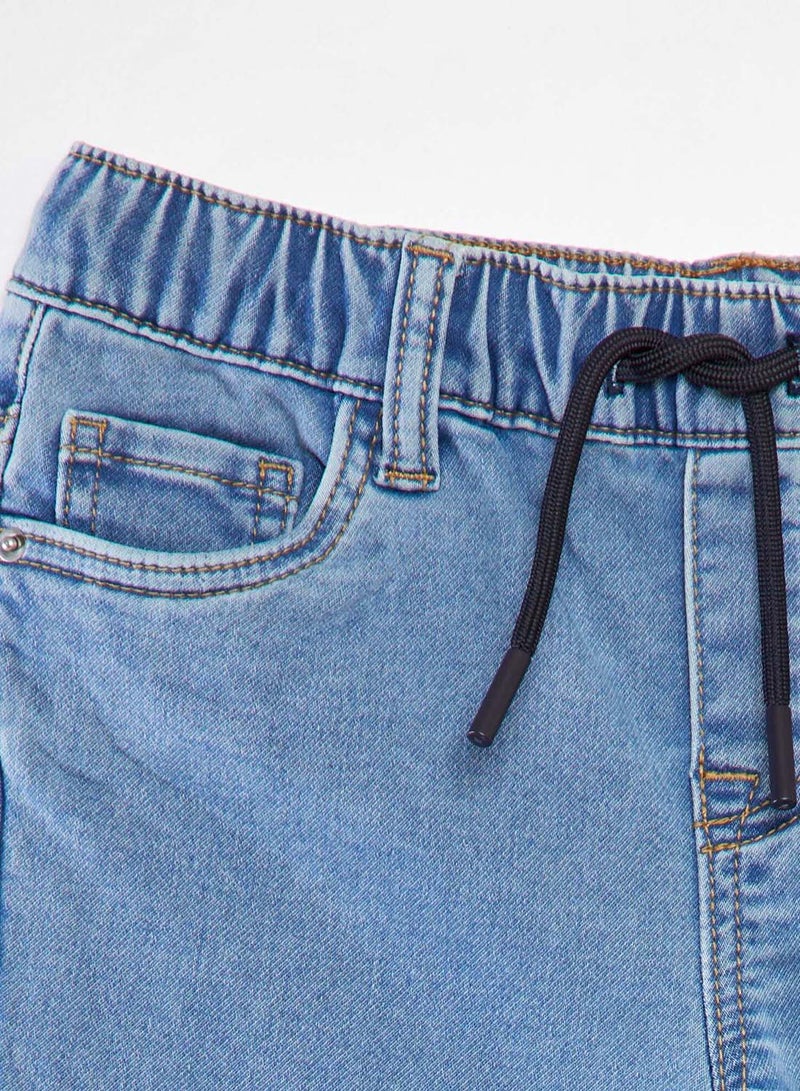 Kiabi Jeans With Elasticated Waist And Drawstring Ties - Image 3