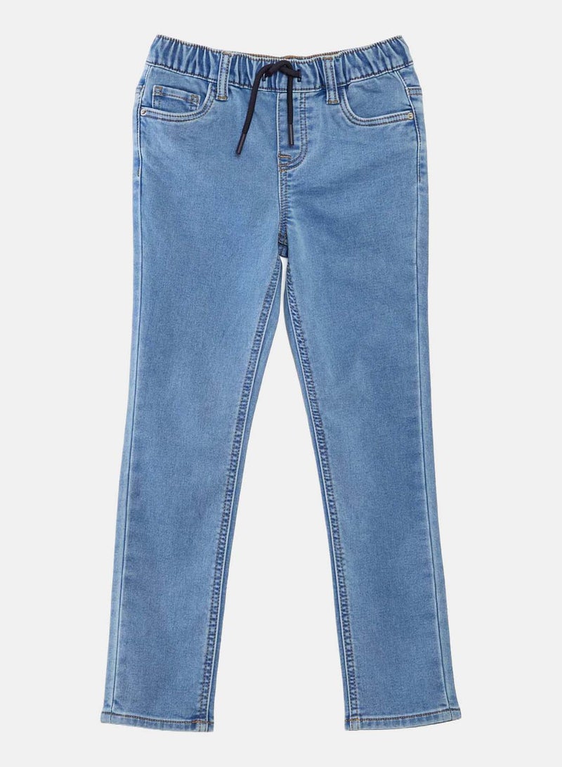 Kiabi Jeans With Elasticated Waist And Drawstring Ties - Image 1