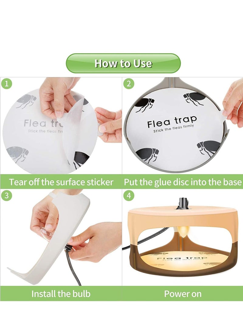 Sticky Dome Indoor Flea Traps Comes with Sticky Pads and Refills Safe for Children and Pets - Image 4