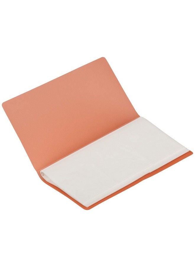 JAM Paper Business Card Book Wallet Size (4 X 7 1 4) 72 Card Capacity Orange Sold Individually  - Image 5