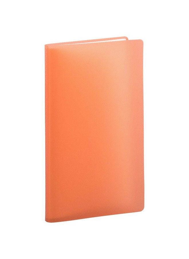 JAM Paper Business Card Book Wallet Size (4 X 7 1 4) 72 Card Capacity Orange Sold Individually  - Image 3