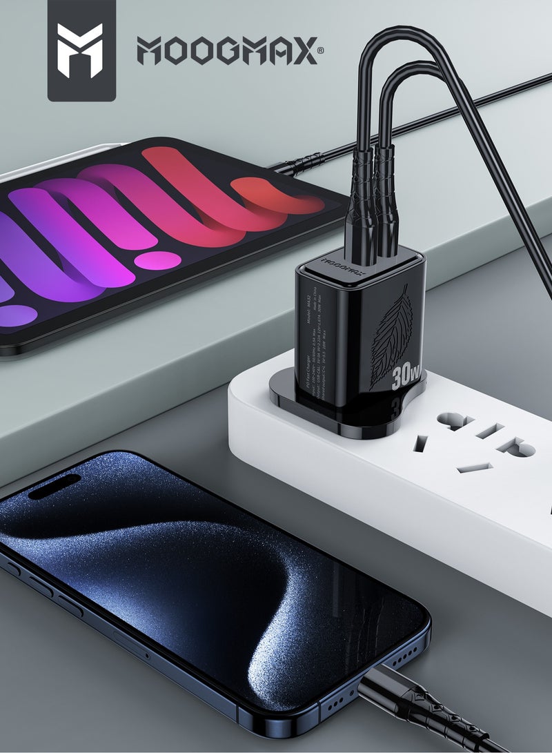 موجماكس راس شاحن بمنفذ تايب سي ولايتنينج (ايفون). كبس شاحن مع كيبل لايتنينج (ايفون) معتمد MFI. شاحن جداري سريع بقوة 30 واط. شاحن ايفون معتمد من ابل MFI. شاحن سريع صديق للبيئة يمكنك من استخدام كيبل الشحن لهواتف التي تدعم التايب سي وللهواتف التي تدعم اللايتنينج. - Image 4