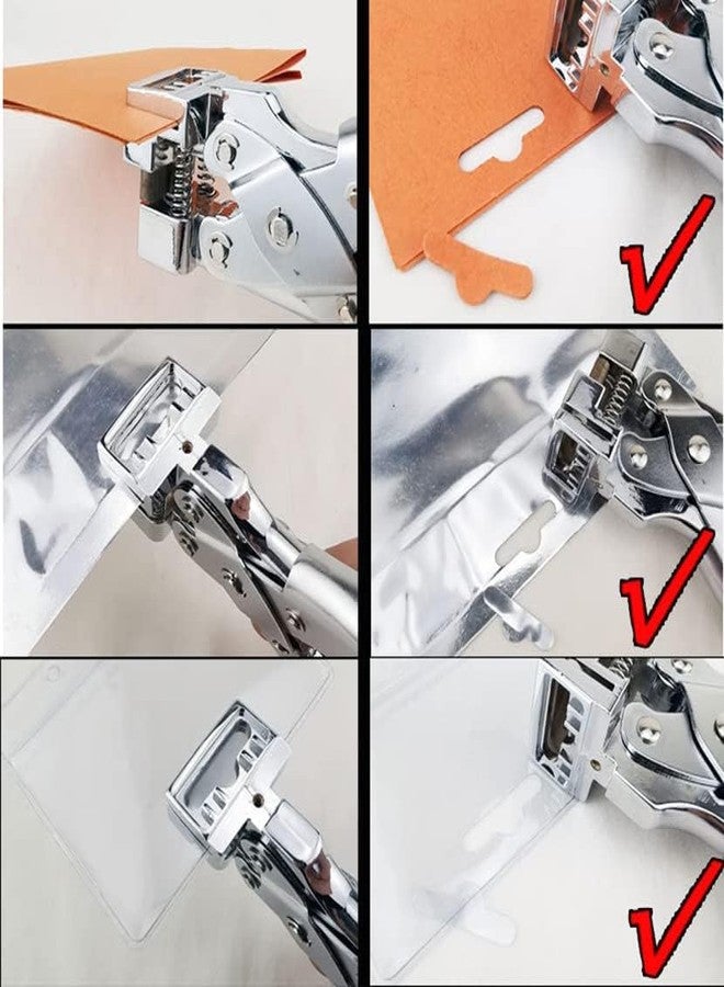 لو شي مثقب LUOSHI على شكل حرف T، مصنوع من الفولاذ المتين، يُستخدم لثقب علاقات الملابس، وثقب الثقوب على شكل فراشة، وثقب بطاقات الهوية للبلاستيك والكرتون والشارات والملصقات. - Image 3