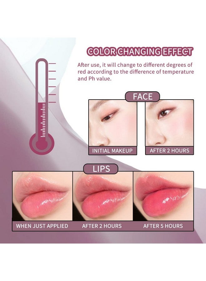 NewBang Moisturizing Blush Rouge Color Changing Blusher For Cheeks And Lips Balm Multi Use Cream Liquid Waterproof Gel For Cheeks & Lips Gloss Glossy Shiny Finish Makeup - Image 4