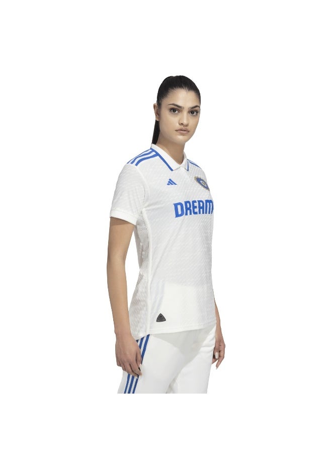 Adidas Adidas Indcri Tstjsyw White Cricket Jerseys For Women Xs  - Image 5