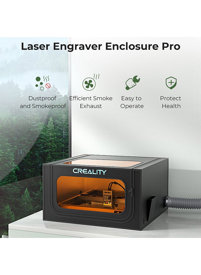 Creality 3D Creality Laser Engraver Enclosure Pro  Fireproof and Waterproof Dustproof  Protective Cover 720x720x400mm with Exhaust Fan and Pipe Foldable and Visible Window Fits  - Image 5