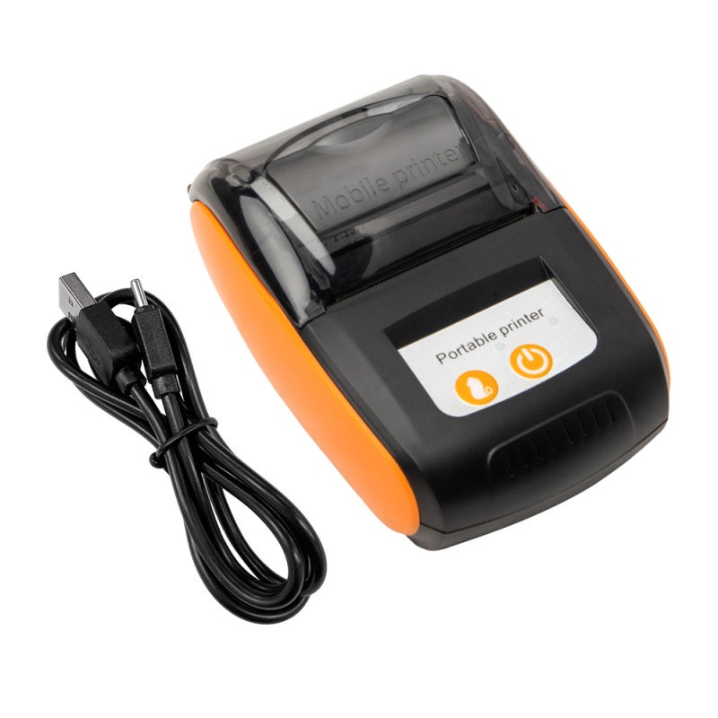 Thermal Receipt Printer 58mm BT USB Portable POS Printer - 1500mAh Rechargeable Battery 70mm/s Print Speed For Supermarkets Restaurants Retail Stores - Image 2