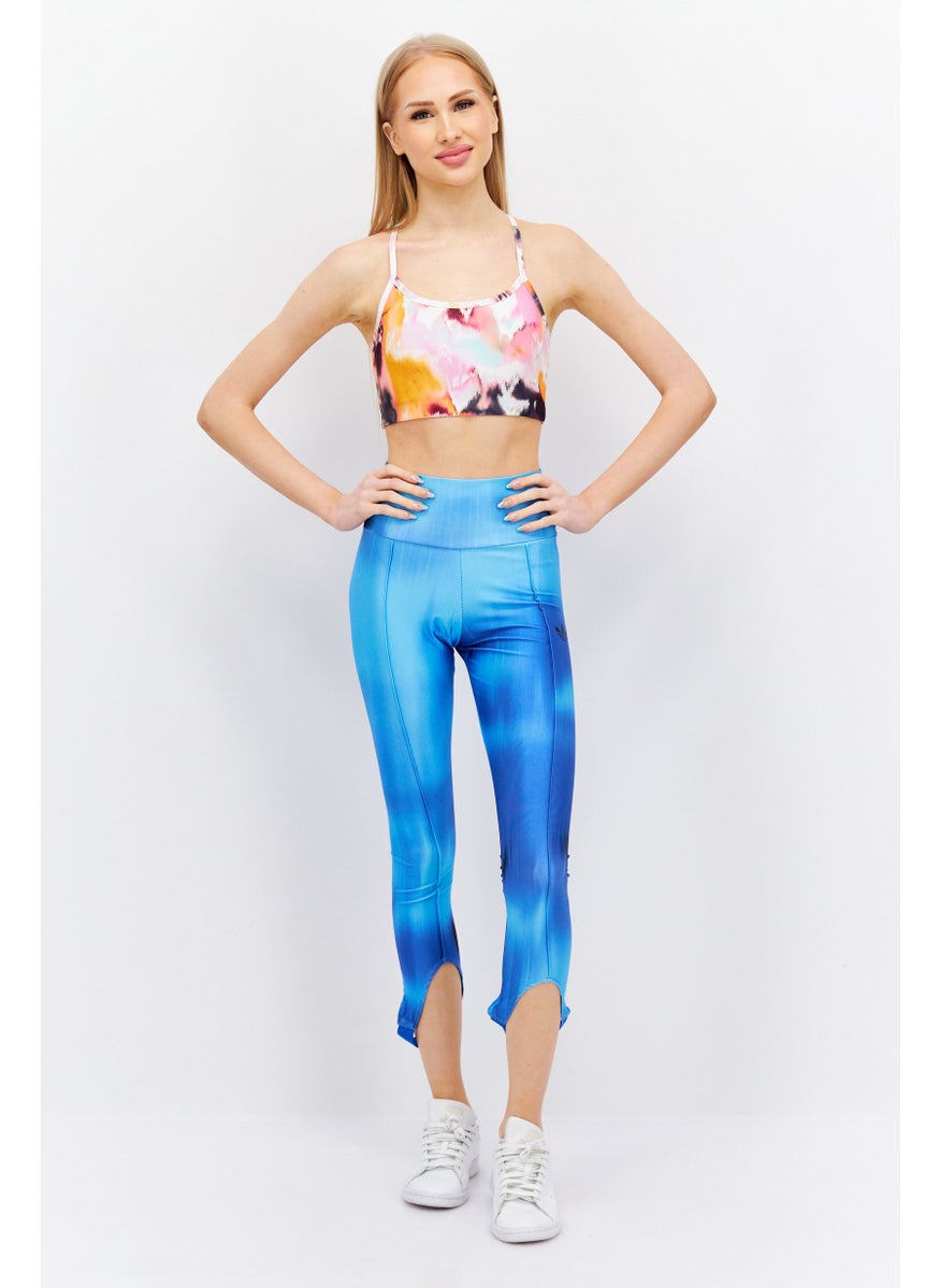 adidas Originals Women Sportswear Fit Training Tights, Blue  - Image 3