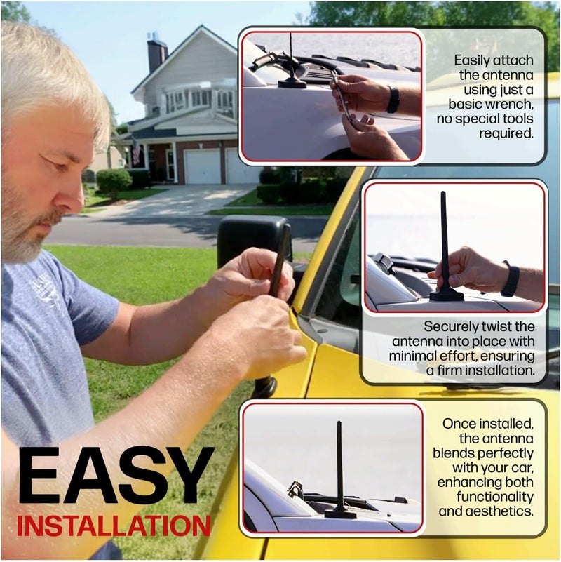 Votex 6 3/4 Inch Car Wash Proof Rubber Antenna - Image 5