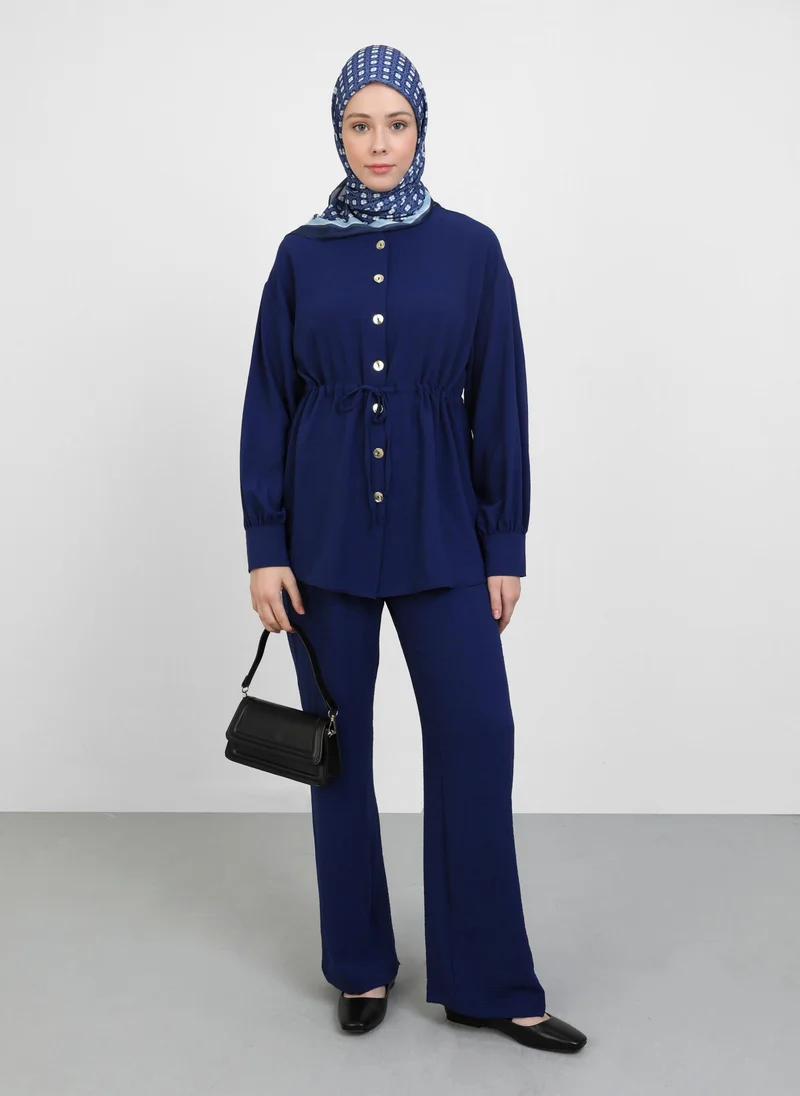 رفقة من مودانيسا Navy Blue - Suit - Refka