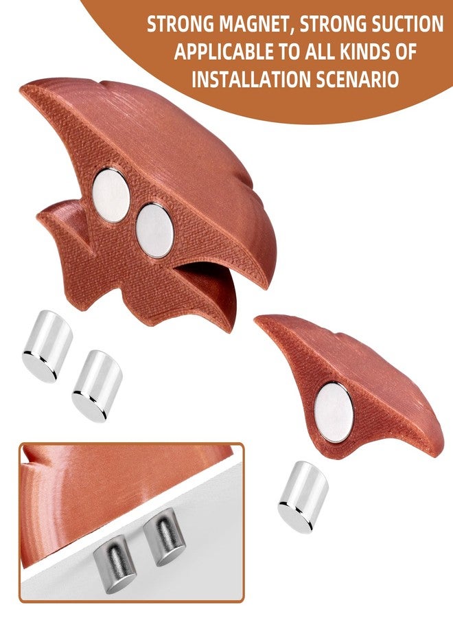 Cynailli Jumping Spider Hide Habitat Accessories, Brown Jumping Spider Mushroom Shelf Magnetically Concealed, Jumping Spider Web with Magnets, Jumping Spider Enclosure Climbing and Feeding Platforms - Image 3